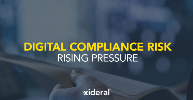 Digital compliance risk Rising pressure